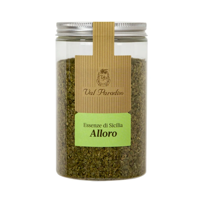 NO GMO Italian high quality sicily product used in Mediterranean cuisine Laurus Nobilis l. Jars of 45 g