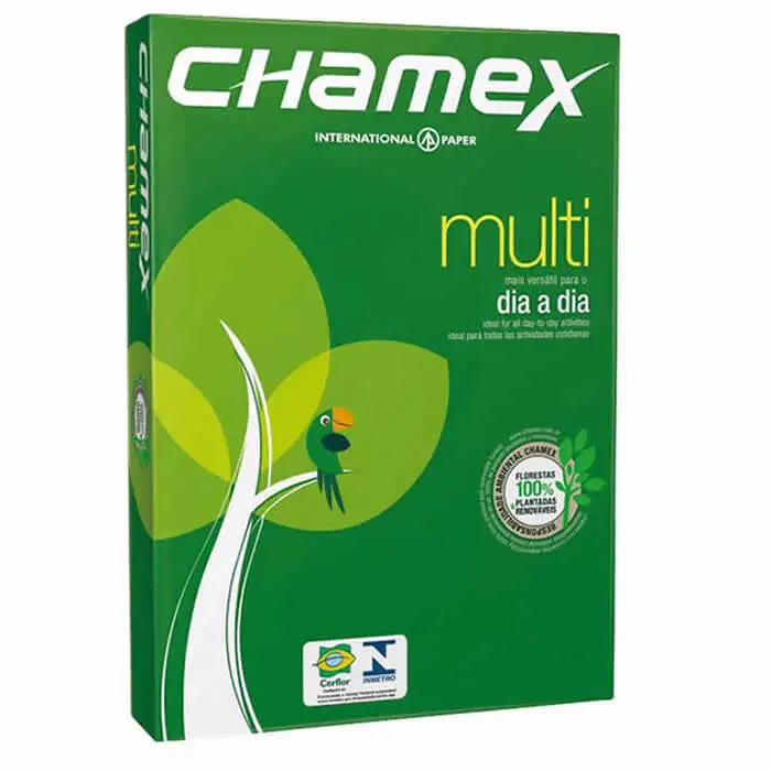 
CAIXA DE PAPEL SULFITE A4 BRANCO CHAMEX CAIXA 5000 FOLHAS 75G 