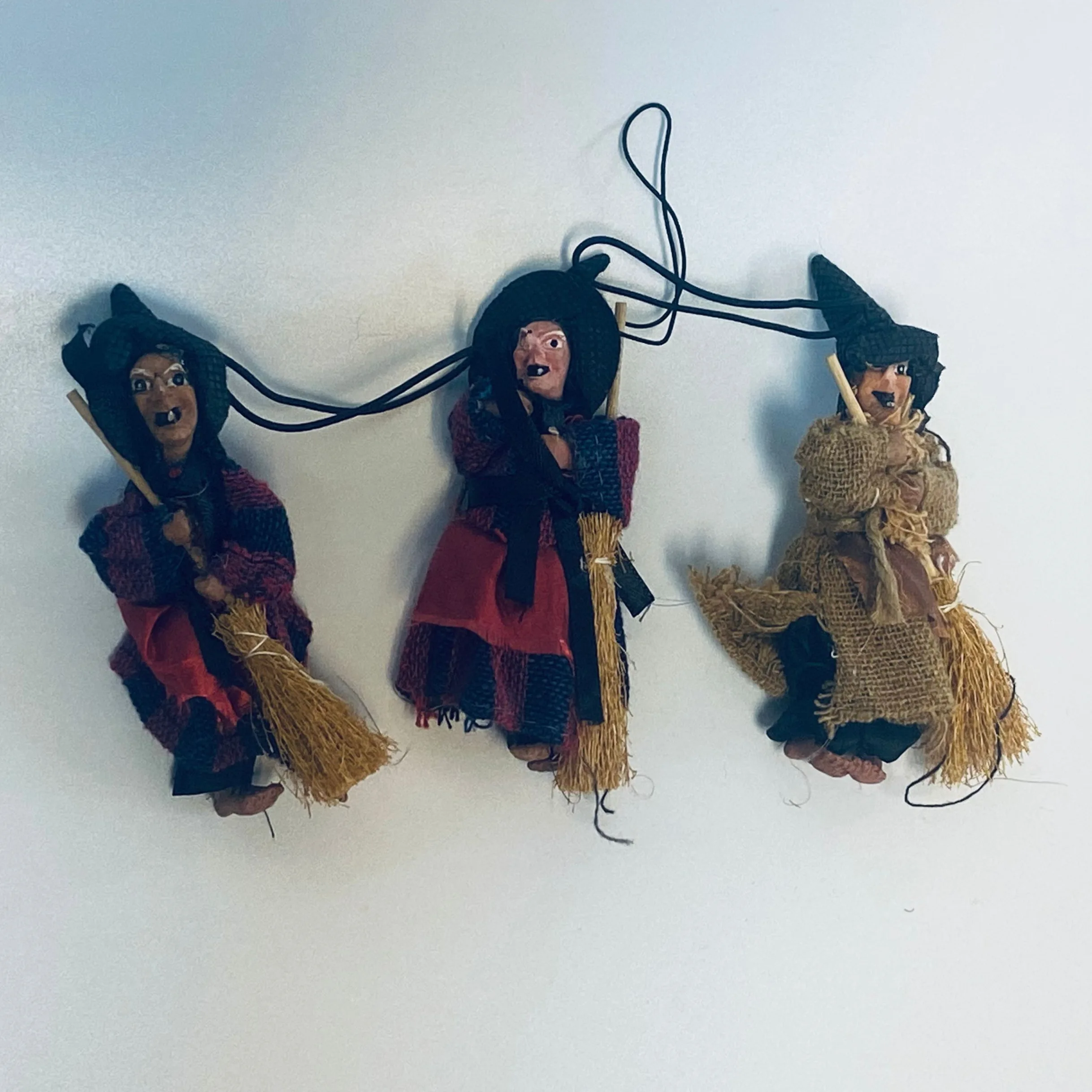 Halloween decoration figurines witch hat doll broom Ornaments