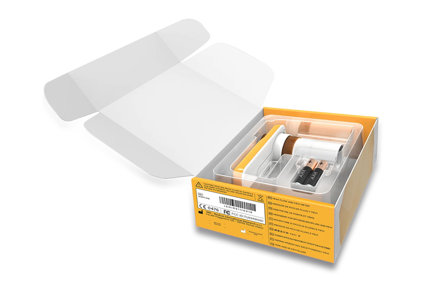 
Smart One Spirometer with Personal Turbine Flow - Meter 