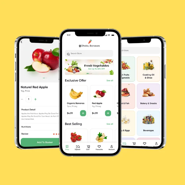 Online Grocery Mobile Store App development | Grocery Delivery App | On-demand Grocery App Development solutions