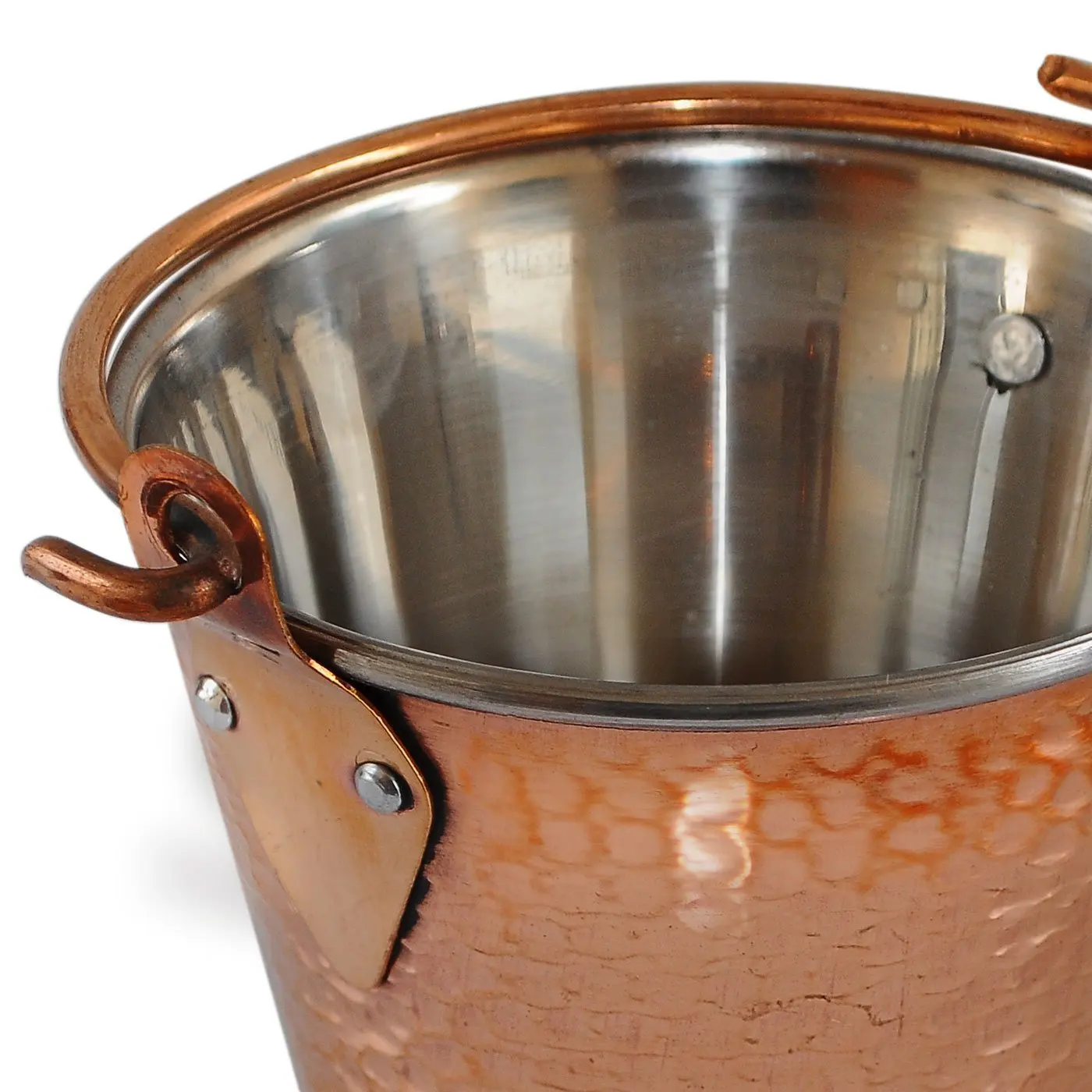 Hot sale Indian Copper Dinner Bowl Serveware bucket/balti Diameter 6 Inches for Food serve home restaurant kitchen gift