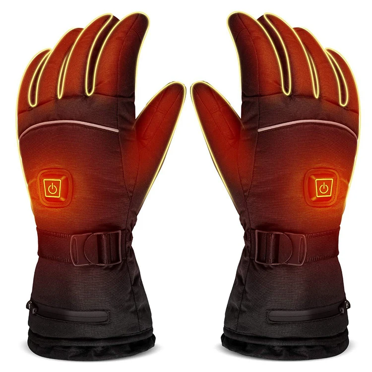 
USB Hand Warm three-speed Adjustable Temperature Heated Gloves Cycling Motorcycle Ski Gloves 