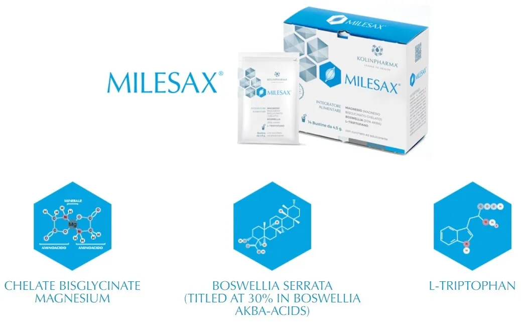 OEM italian origin 14 sachets herbal supplements healthcare food supplement for muscle contracture