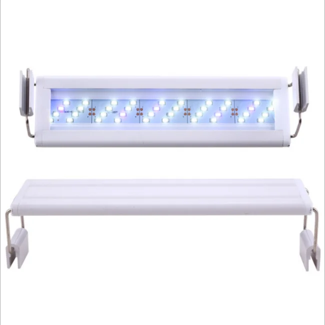 Aquarium Four row LED light fish tank stand aquatic landscaping blue white changeable light super bright light