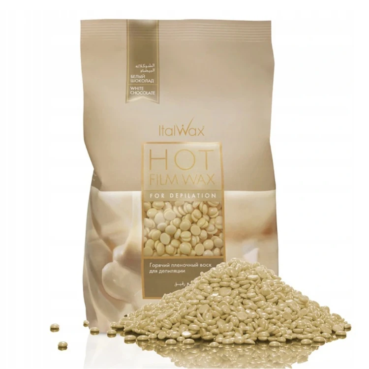Hot film wax in granules White Chocolate 1 kg effective for removal of coarse and short hair, beauty