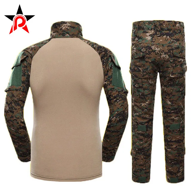 Тренировочный наряд с длинными рукавами Боевая Военная форма тактическая