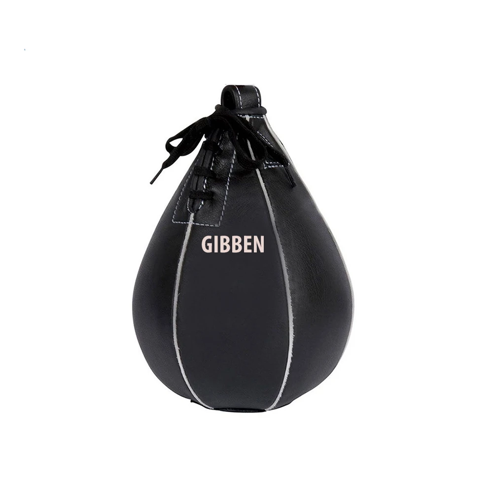 Изготовленным на заказ логосом одноконцевой ключ для бокса из PU искусственной кожи занятий боксом продажи грушевидную форму боксерского мешка