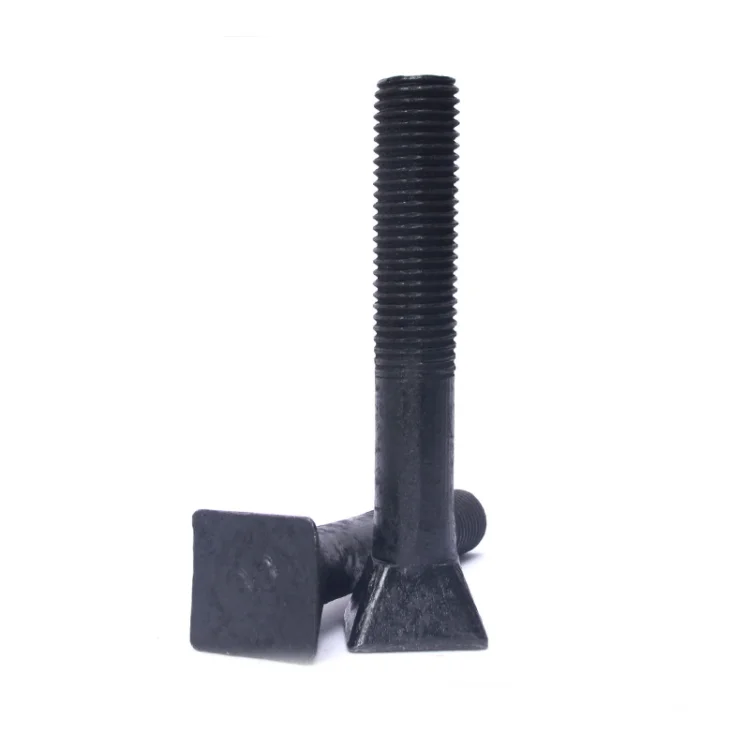 
Carbon steel ball mill bucket bolt black oxide crusher liner screw square head bucket screw hot forging bolts 