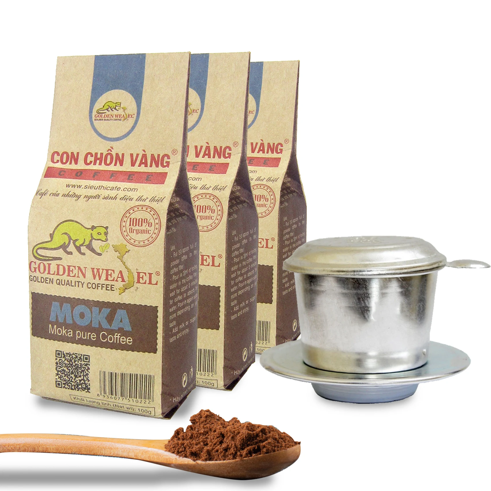 Горький сладкий после вкуса, натуральный мокский молотый кофе-средний жареный-высшее качество из Вьетнама