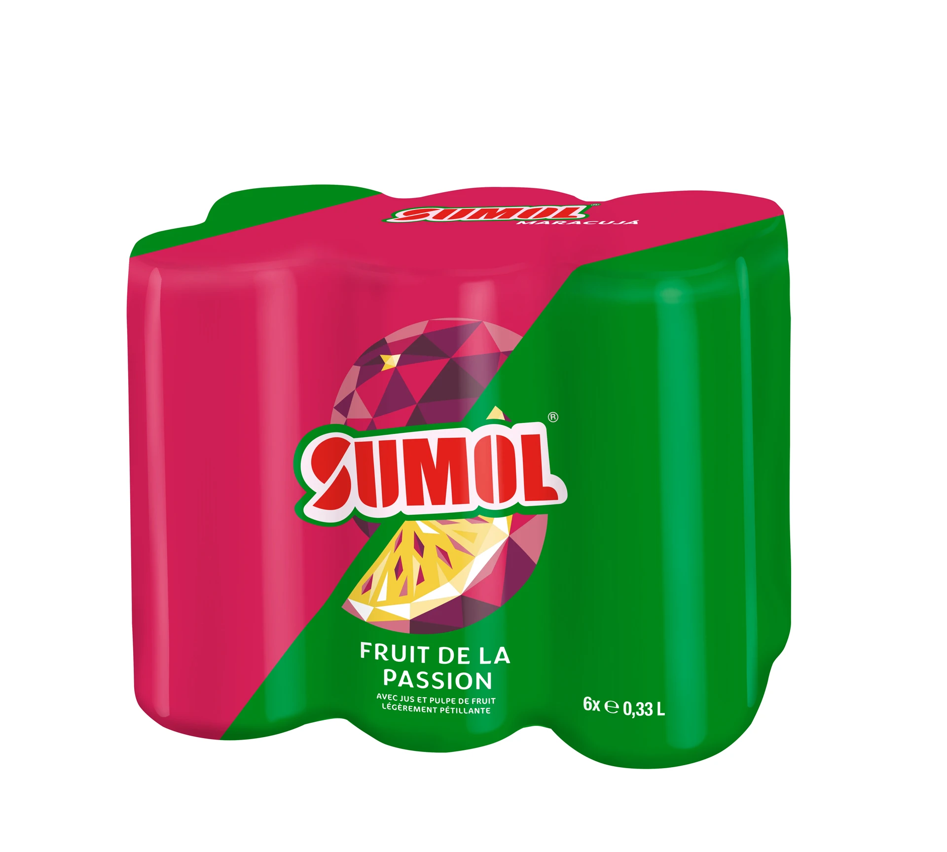  Sumol страстные фрукты | Сверкающий сок страстных фруктов с настоящей целлюлозой 24x330