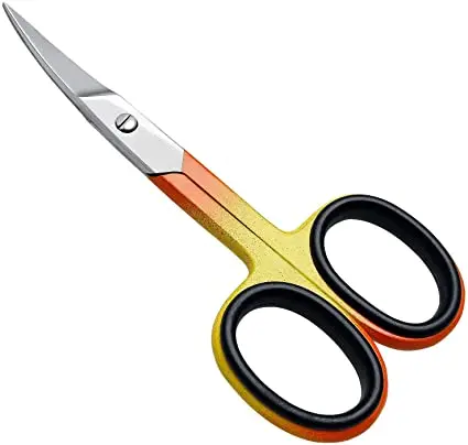 Stainless steel Nail Scissors Curved Handle Colorful with Pouch Best seller Manufacturers Supplier Wholesaler low price