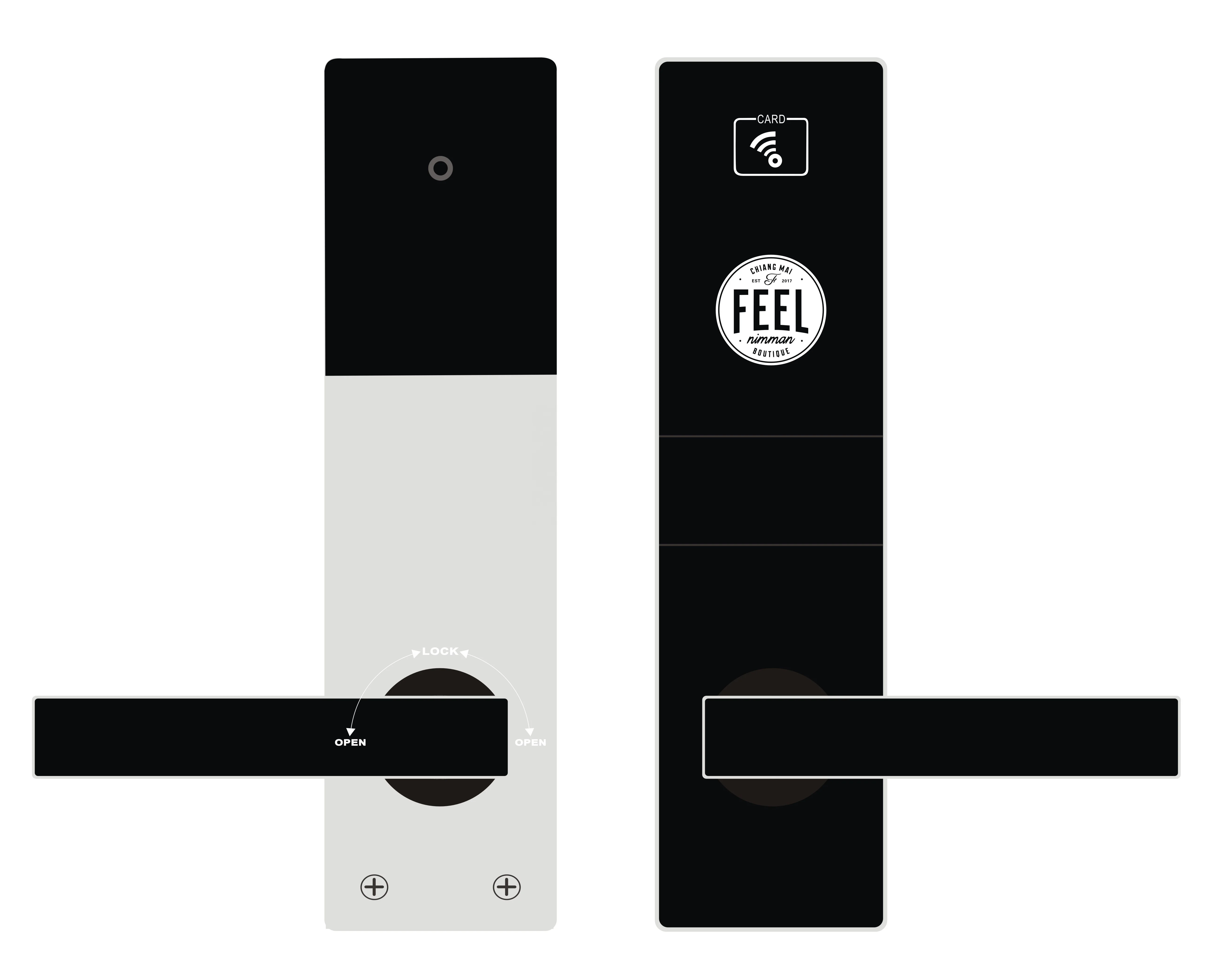 New RFID Smart M1 Card Hotel Door Locks With Free Software System Hotel Lock