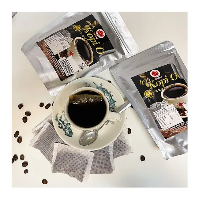 Best Seller No Sugar Added Kopi O Mixture Bag Robusta Ground Coffee In Dark Roast Method Factory Bulk Sale Supplier