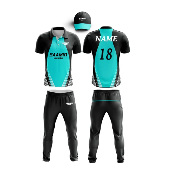 Custom Cricket Team Wear Color Combo / Custom Cricket Uniform Kit Tshirt and Trouser with Custom Design