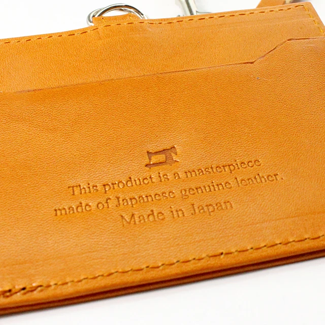 [ TOCHIGI LEATHER ] ID Card Case with Neck Strap - made in Japan