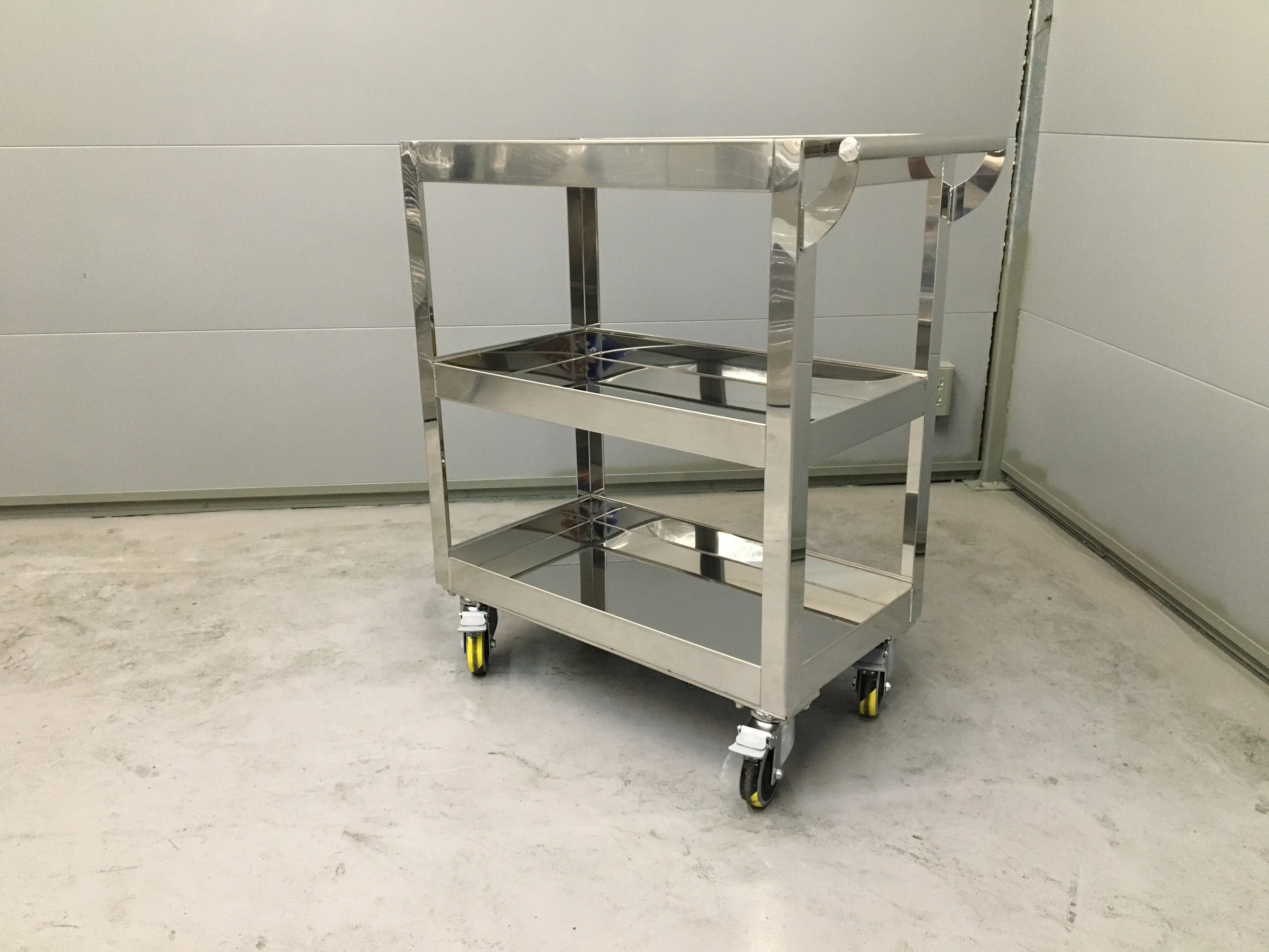 Mobile Three-tier stainless steel cart