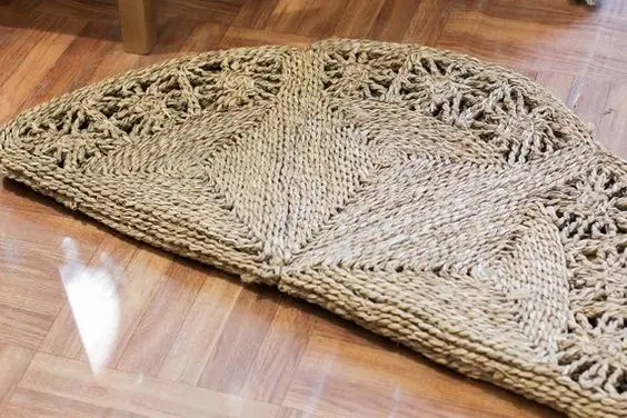 Natural Durable Seagrass Carpet Straw Floor Carpet Modern Antique Art Deco Cheap Price Vietnam Home Restaurants Office Decor