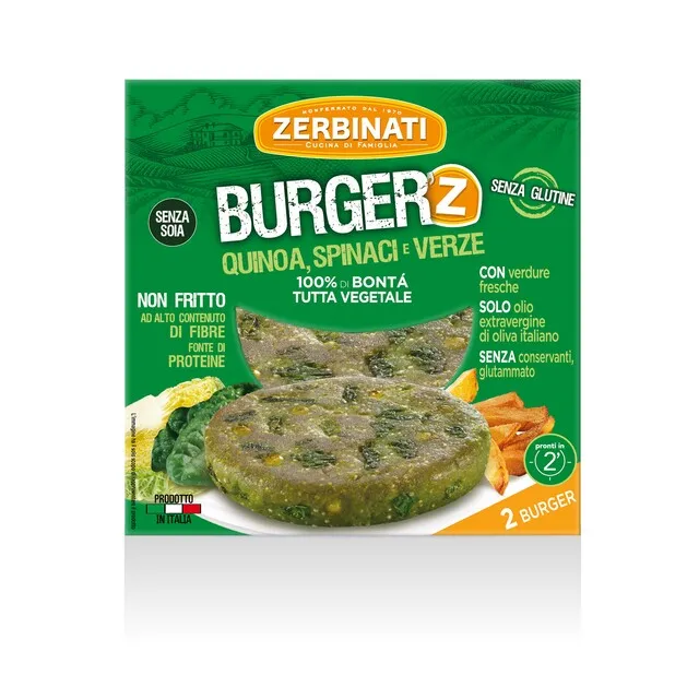 
Made in Italy Burger Z Quinoa Spinach and Cabbage 