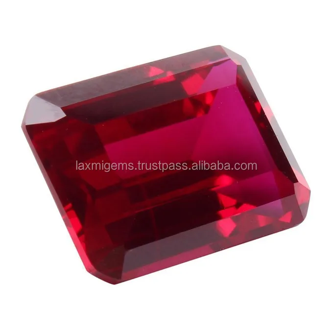 Indian ruby faceted wholesale loose gemstone for jewelry