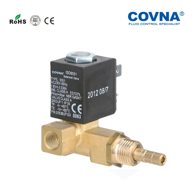 COVNA 1/8 inch 5523 Direct Acting 2/2 Way NC Electromagnetic Solenoid Valve for Coffee Machine