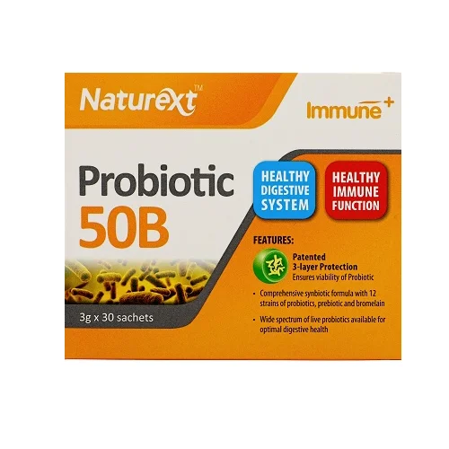 Naturext Probiotic 50B Powder With High Potency 50 Billion CFU 12 Strains Probiotic Serve As Dietary Fiber