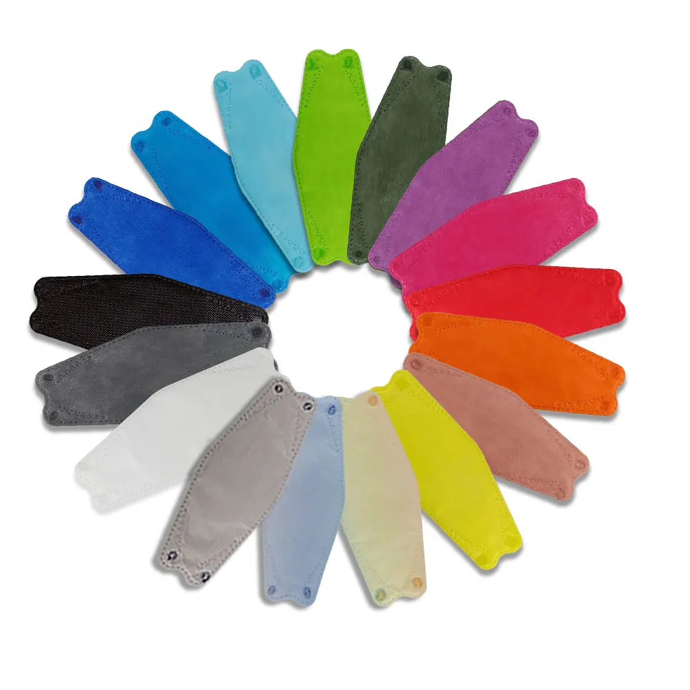 Andum disposable 3d printed 10pcs pack korea fish shape protective cubrebocas mascarillas hijab kf94 mask manufacturers