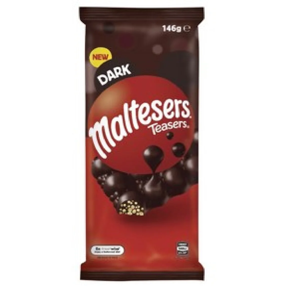 Maltesers Teasers Block 146g from Australia malt ball