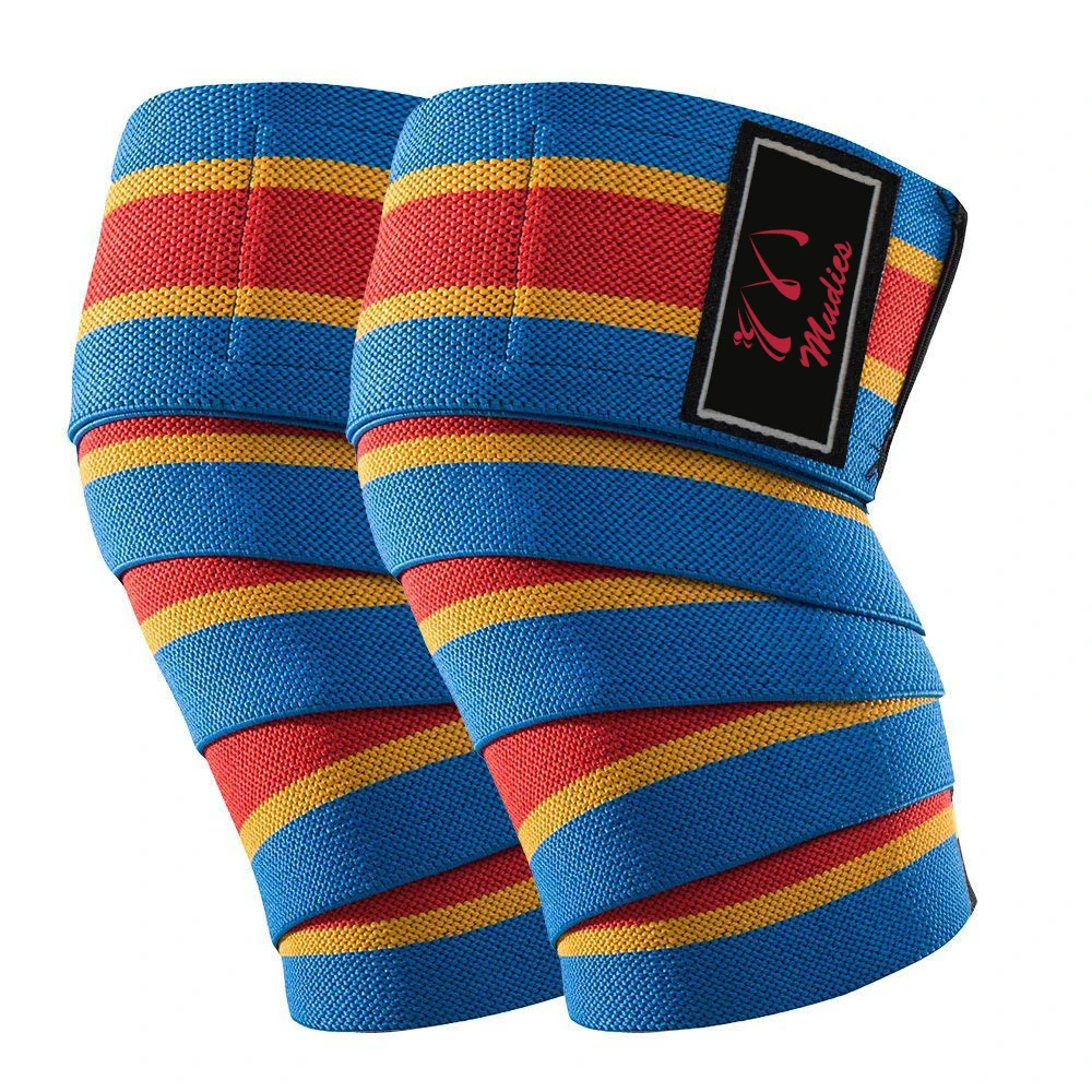  Защитные Тяжелая атлетика тренажерный зал тренировочные ленты на заказ наколенники для бодибилдинга