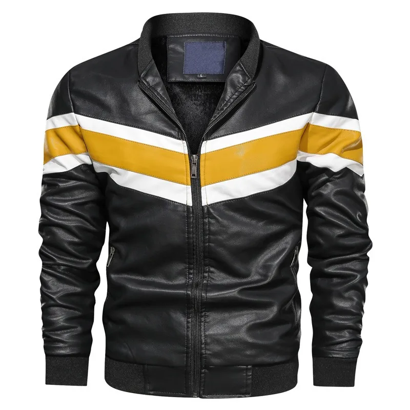 
Мужская Байкерская кожаная куртка, повседневные куртки для мальчиков 
