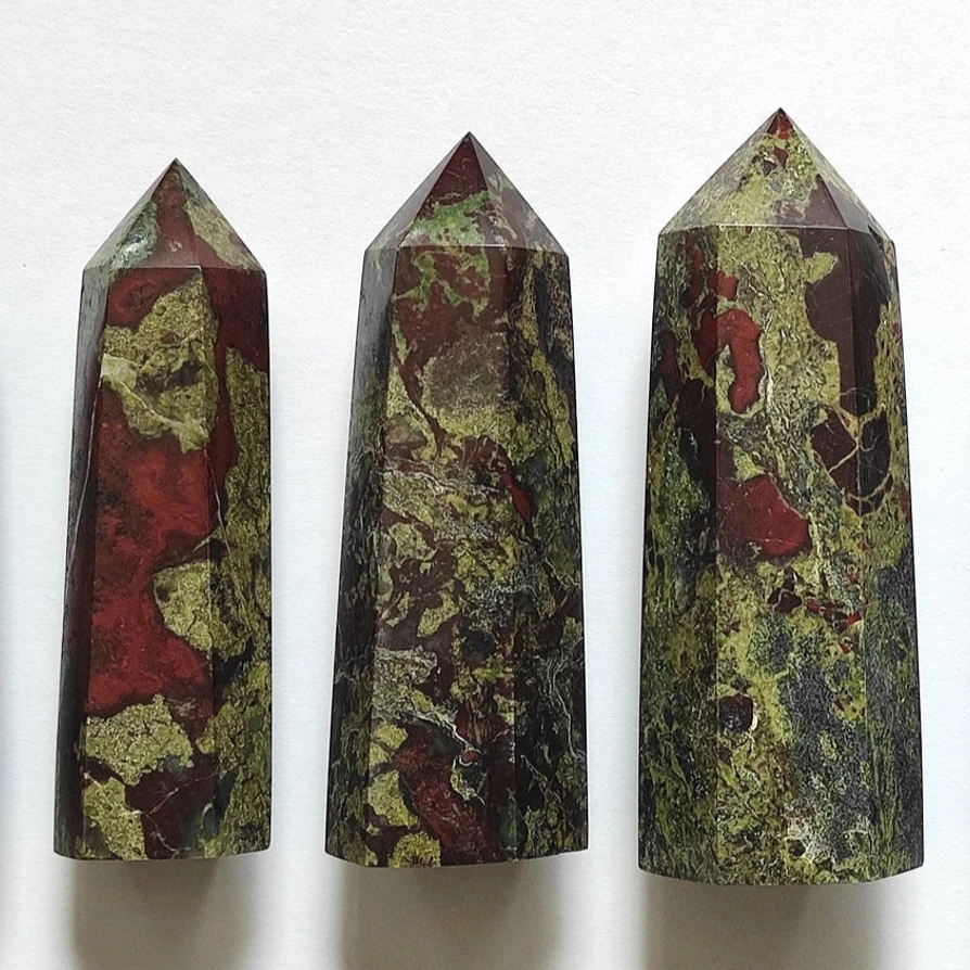 Dragon Bloodstone Tower Points Crystal Tower Wholesale Natural Crystals Healing Stones Obelisks For Home Decor Alfazal Agate