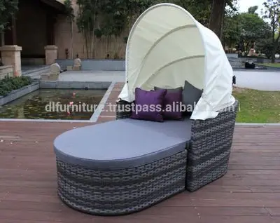 New Outdoor Furniture Rattan Sun Lounge Chair for Garden Relax