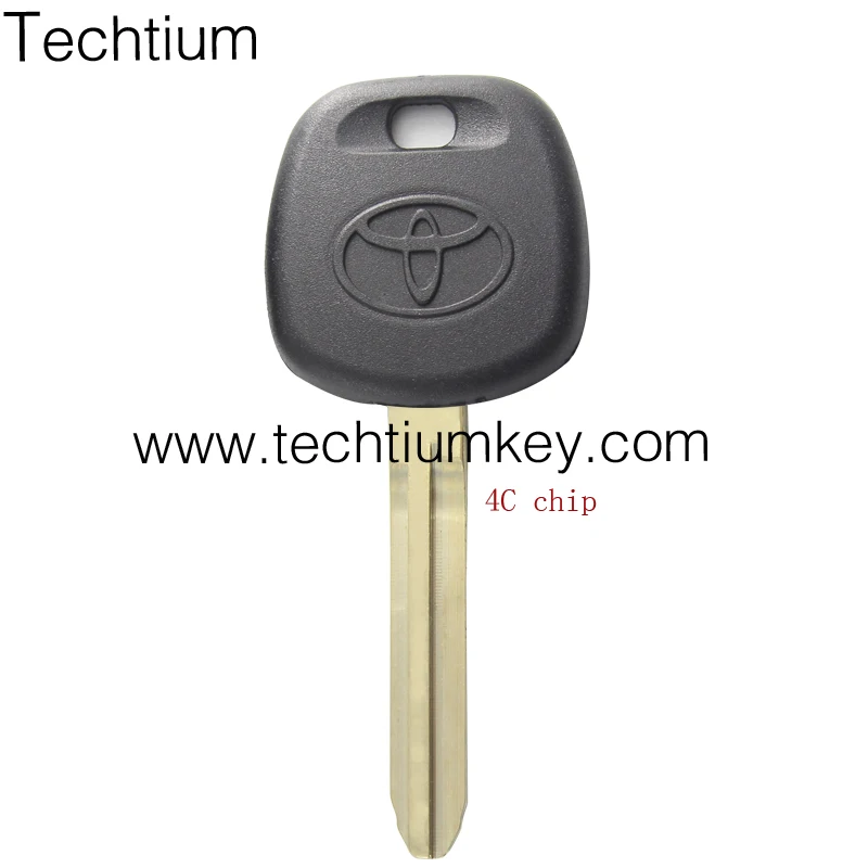 4C chip transponder key shell car keys fob for toyota  remote key