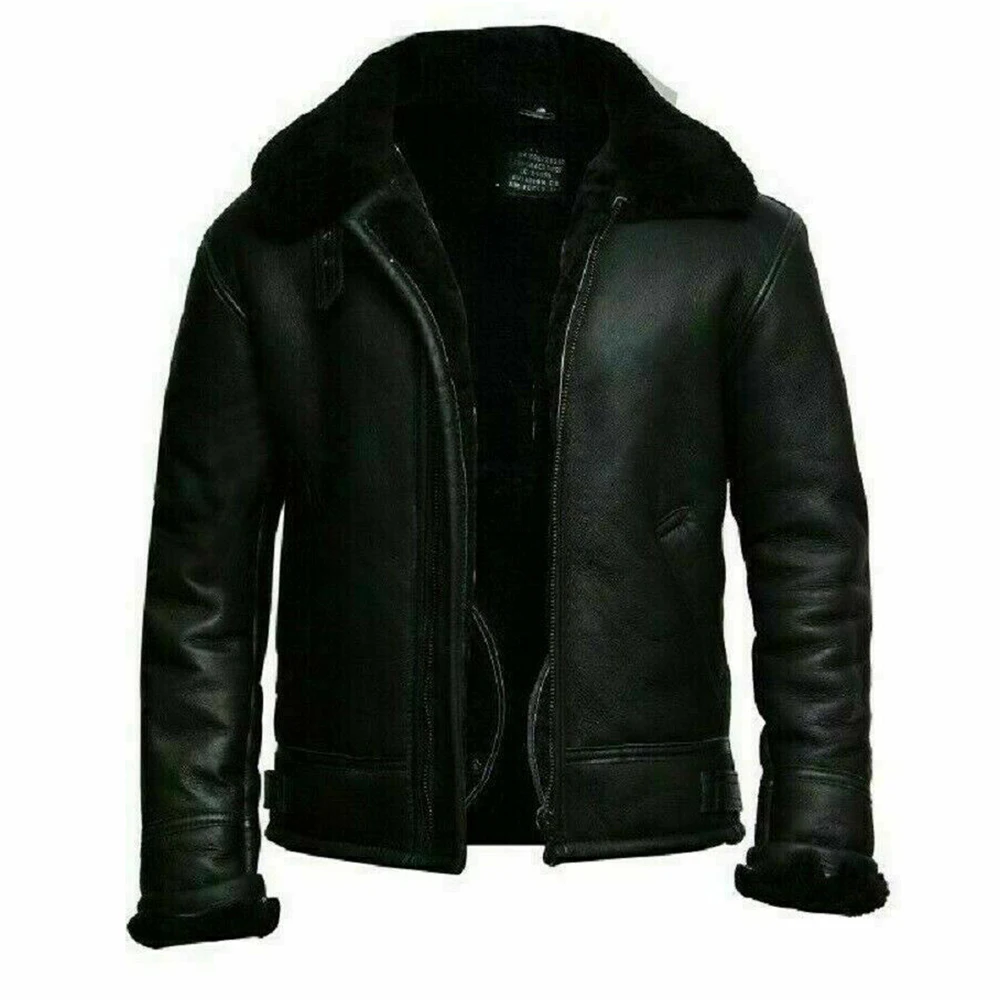 
wholesale Custom Shearling fleece jacket man With Custom Logo 