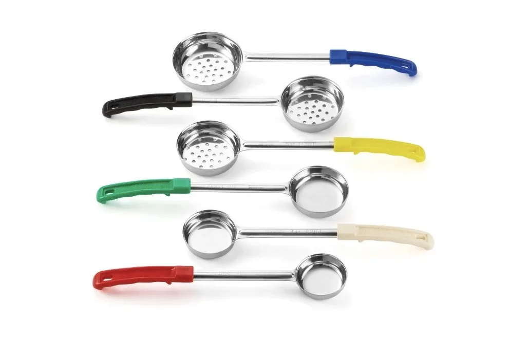 Portion Measuring Spoon Factory Direct Stainless Steel Kitchenware Utensils Colander Ladles Cheap Strainer Control Colour Coded