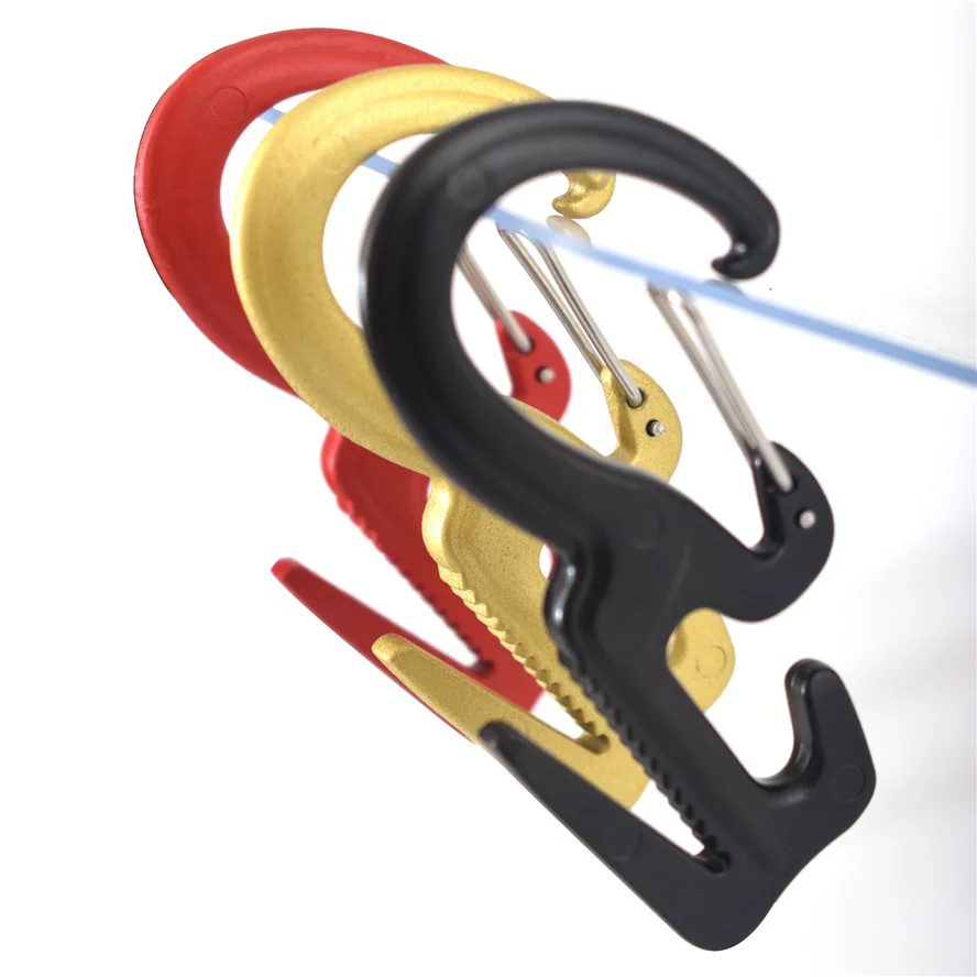 Lock Hook Tightening Mechanism Clip Figure 9 Alloy Fixture Carabiner Small Durable Knot Free Accessories Camping With Rope