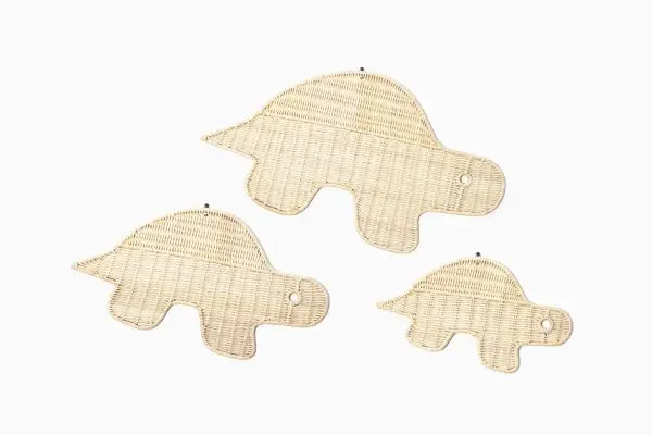 Hot Product Sea Animal Rattan Wall Decor For Kid Room Art Decor Wholesale Vietnam Supplier