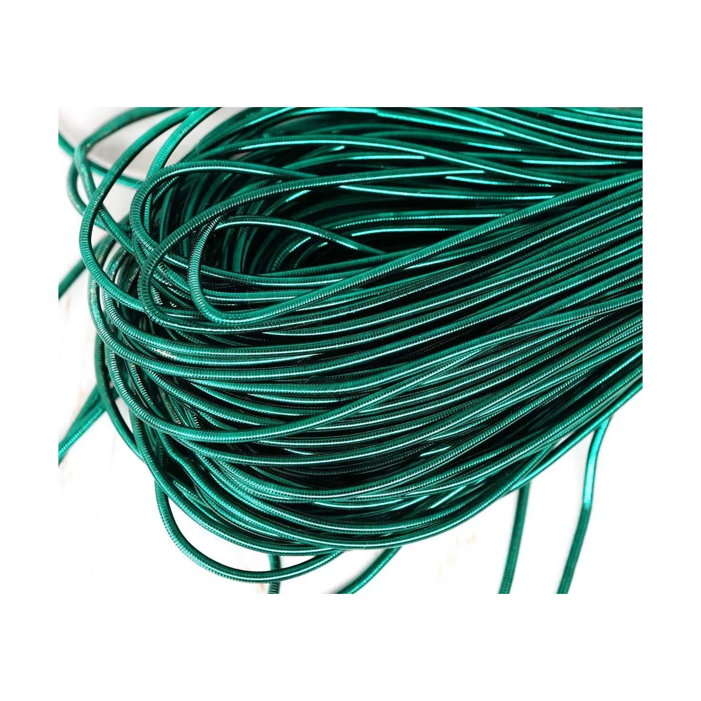 Emerald Green Round Smooth Copper Hand Embroidery French Fine  Wire Goldwork Bullion Indian Gimp Dabka Purl