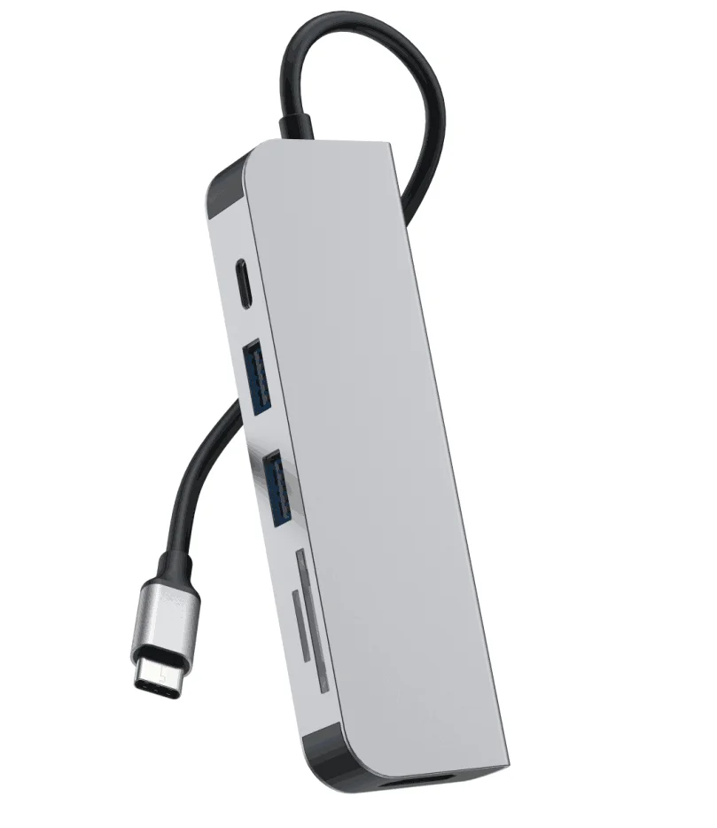 
2019 new usb-c multiport adapter typ c card reader usb3.1 otg hub adapter with usb 3.0 to HD-MI 7 in 1 usb Mac-book pro 