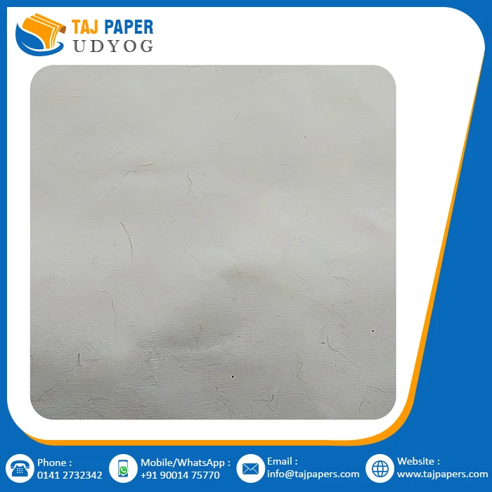 
Handmade Cotton Leaf Design Printed Paper 