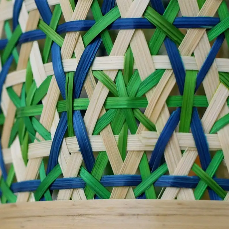 Floral Pattern Bamboo Lampshade Handmade Wooden Lampshade Pendant Ceiling Shade Hanging Light Table Shade Standing Light