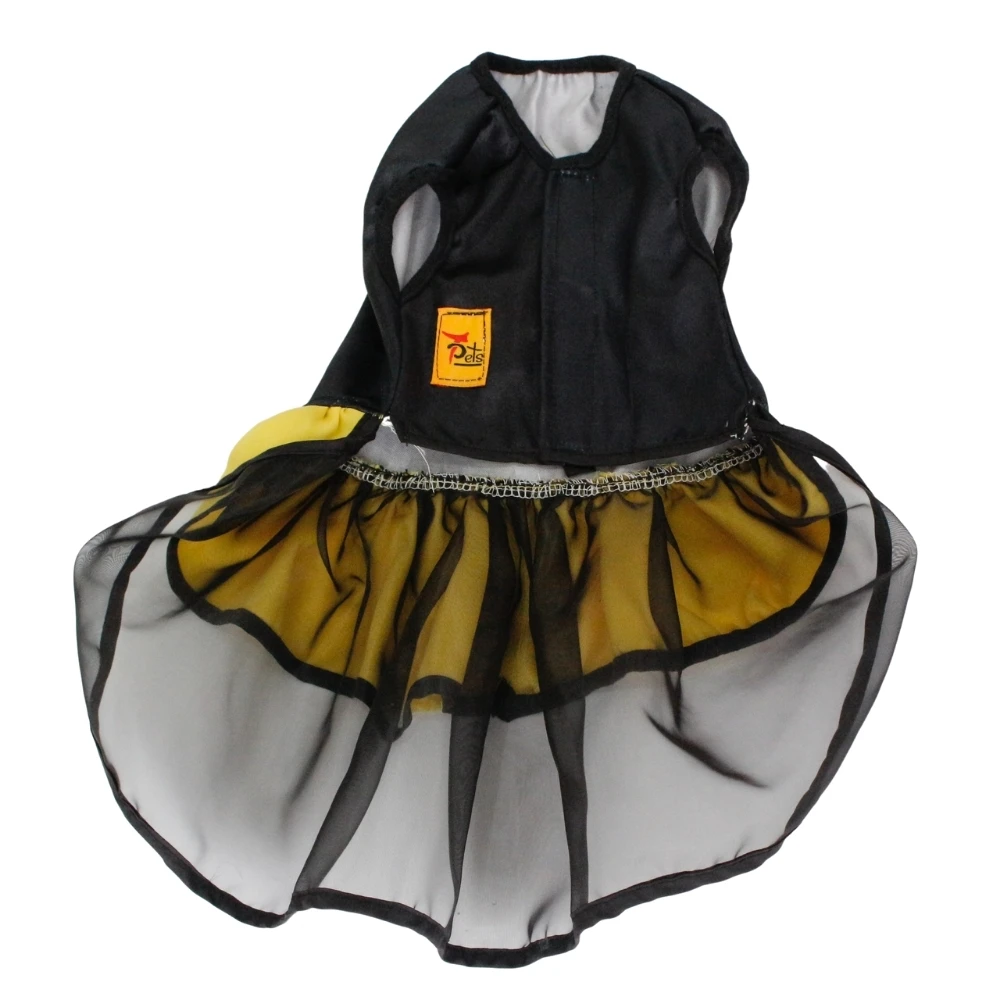 High Quality Fancy Custom New Design Chiffon Round Neck Dress For Dogs (Small Size)