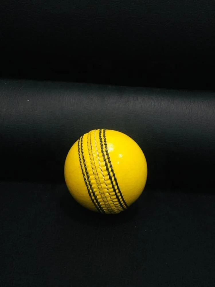 Indoor Balls Cricket Indoor balls 110 gms Yellow color and custom logo Export Quality Cricket Leather cheap price Ball