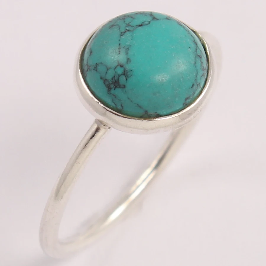 Turquoise Gemstone 925 Solid Sterling  Gemstone 925 Solid Sterling Silver Handmade Ring Fashion Ring For Women Bulk Suppliers