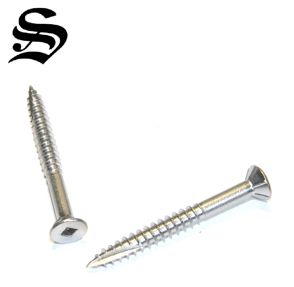 
Limited stocking of stainless steel #10 square wood screw 