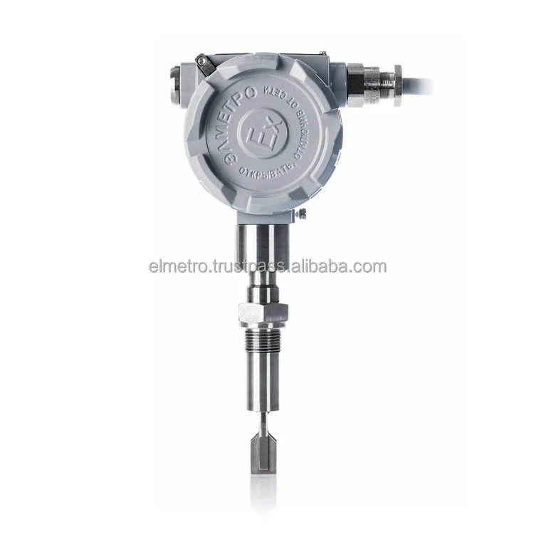 Effective vibrating level switch in open or closed tanks under pressure in technological units, vibration alarm