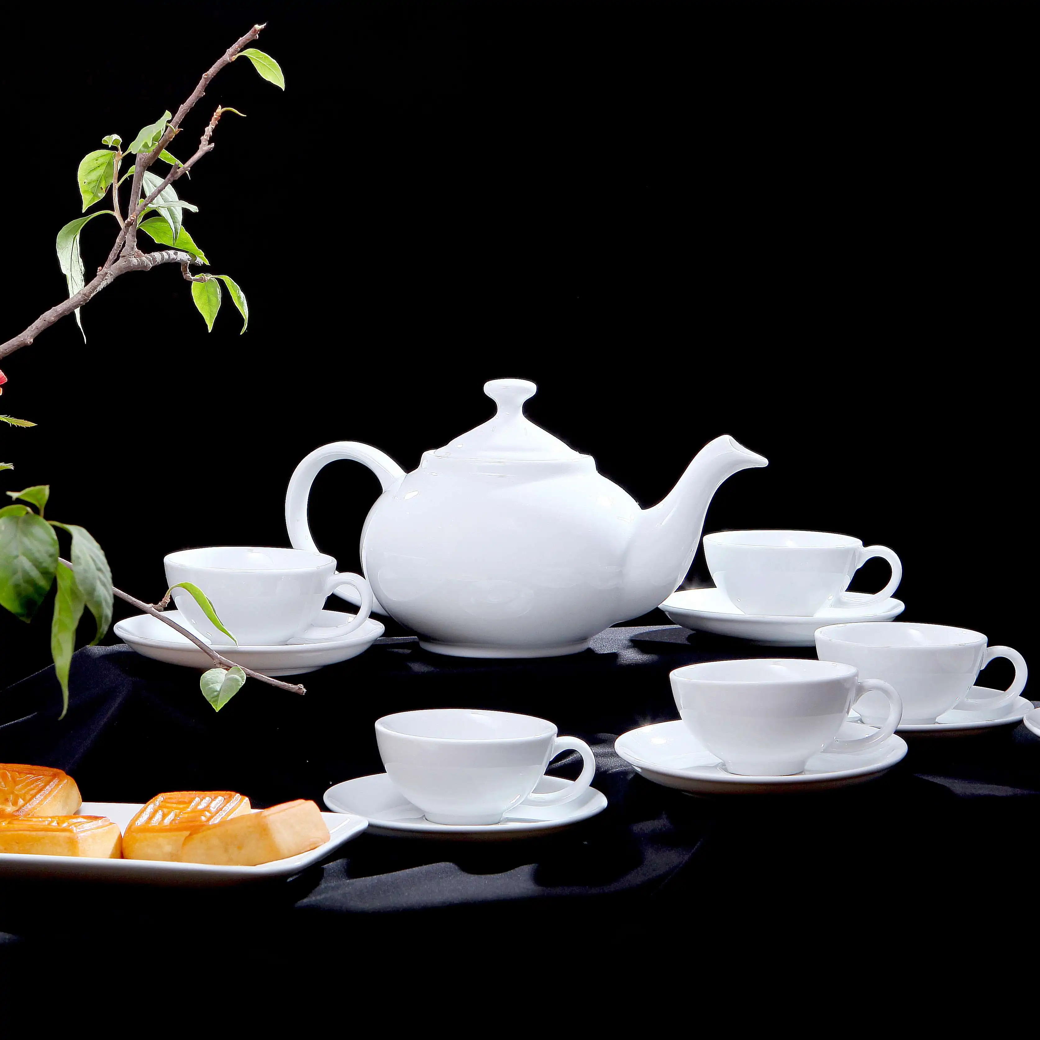 OEM Ceramic Tea Set -  High quality Enamel Teapot set with heat resistant and customized package as gift from Viet Nam