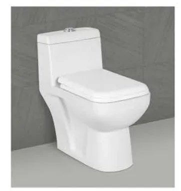 Ceramic One Piece Toilet Water Closet Top Quality White Modern Ceramic Toilet WC White Color Floor Mounted Siphon Flushing 220mm