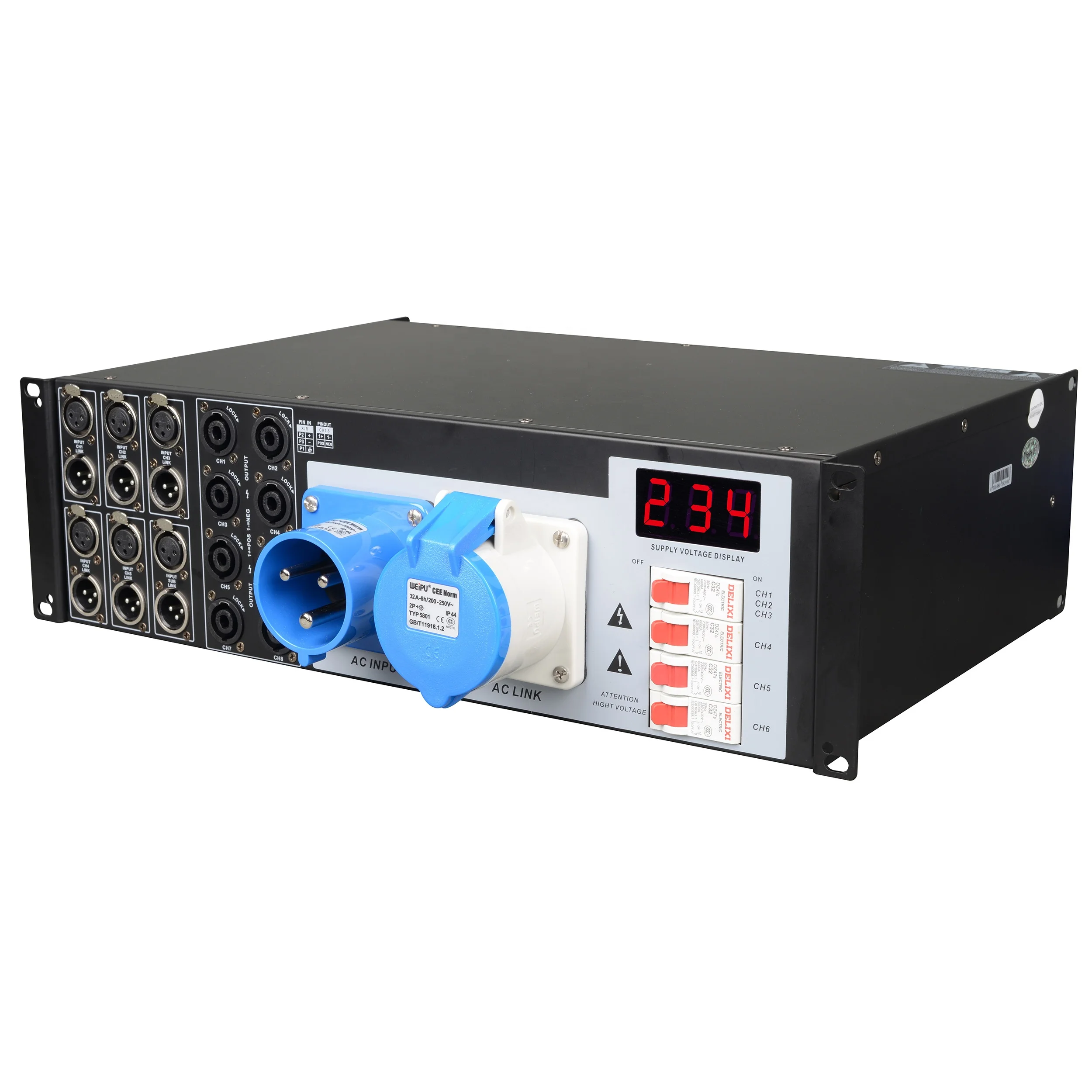 LAS5+1 signal and power distributor power supply distributor power distributor box for lighting and sound