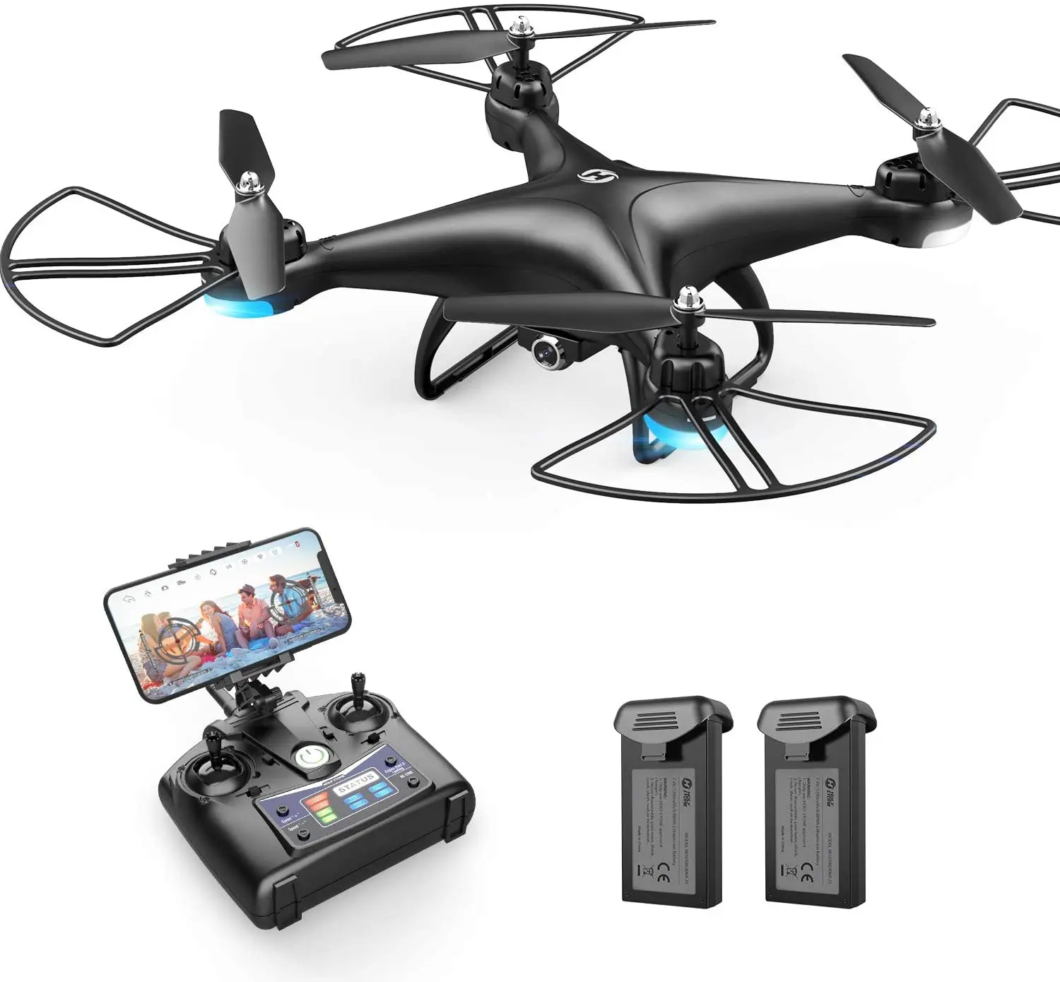 
Best Original Holy Stone HS110D FPV RC Drone with 1080P HD Camera Live Video 120 Wide-Angle WiFi Quadcopter with Gravity Sensor 
